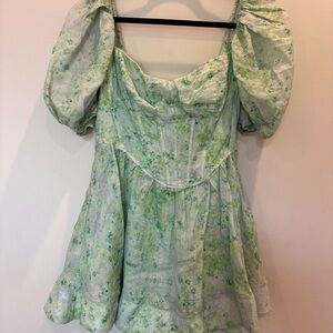 Floral Puff Sleeve Dress